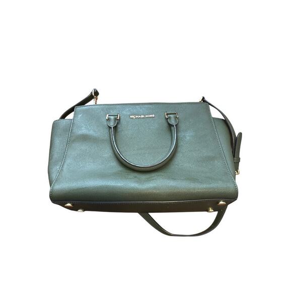 Medium Michael Kors Green Selma Bag - Picture 1 of 10